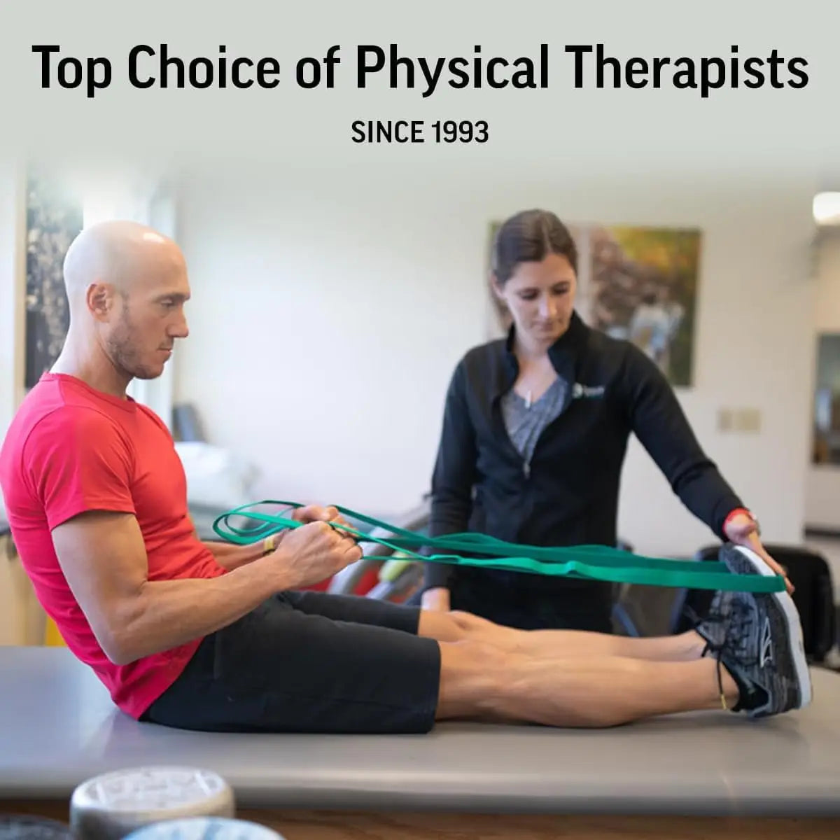 Stretch Out Strap with Exercise Guide – Physical Therapy, Yoga & Fitness