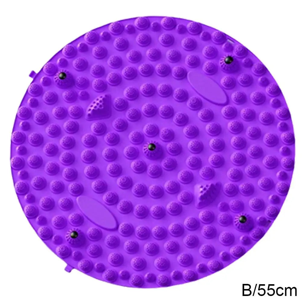 Foot Yoga Acupressure Massage Mat – Round Reflexology Board for Foot Pain Relief, Muscle Relaxation & Yoga Fitness
