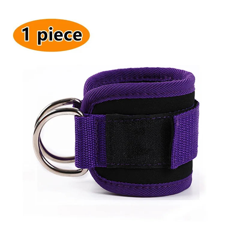 Cable Ankle Straps with Double D-Ring for Gym, Leg & Glutes Workout, Strength Training Accessory