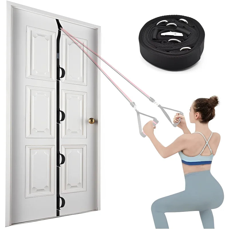 Door Anchor Strap for Resistance Bands – Portable Home Fitness Band Holder for Strength Training & Exercise