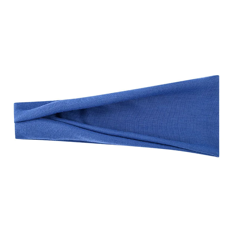 Women’s Solid Turban Headband – Elastic Yoga Hairband, Fashion & Makeup Styling