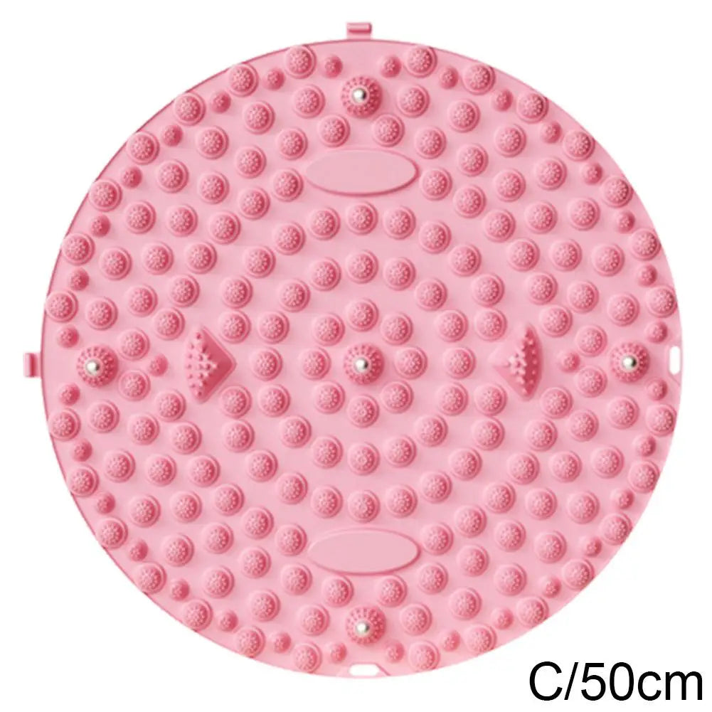 Foot Yoga Acupressure Massage Mat – Round Reflexology Board for Foot Pain Relief, Muscle Relaxation & Yoga Fitness