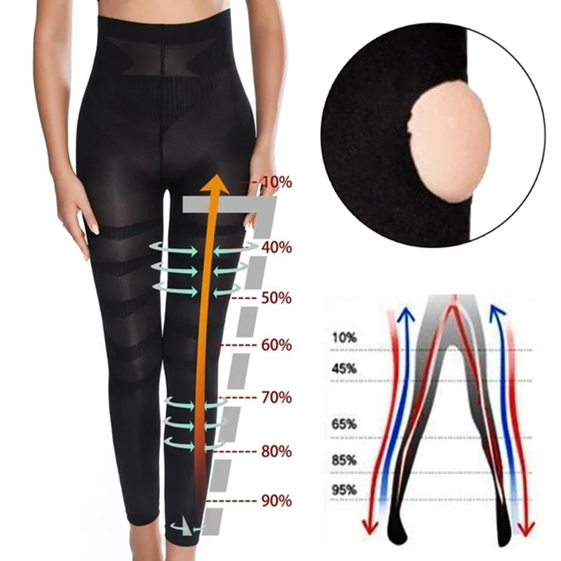 Sculpted Fit High Waist Leggings – Seamless Tummy Control & Push-Up Design