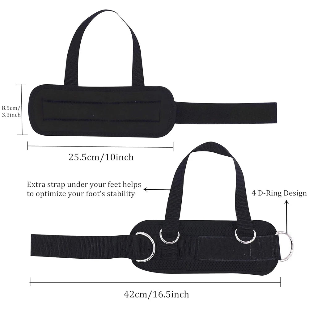 Ankle Strap for Cable Machine Kickbacks, Glute & Leg Workout, Hip Abductor Training, Adjustable Gym Cuffs