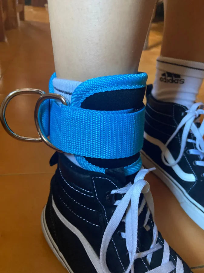 Cable Ankle Straps with Double D-Ring for Gym, Leg & Glutes Workout, Strength Training Accessory