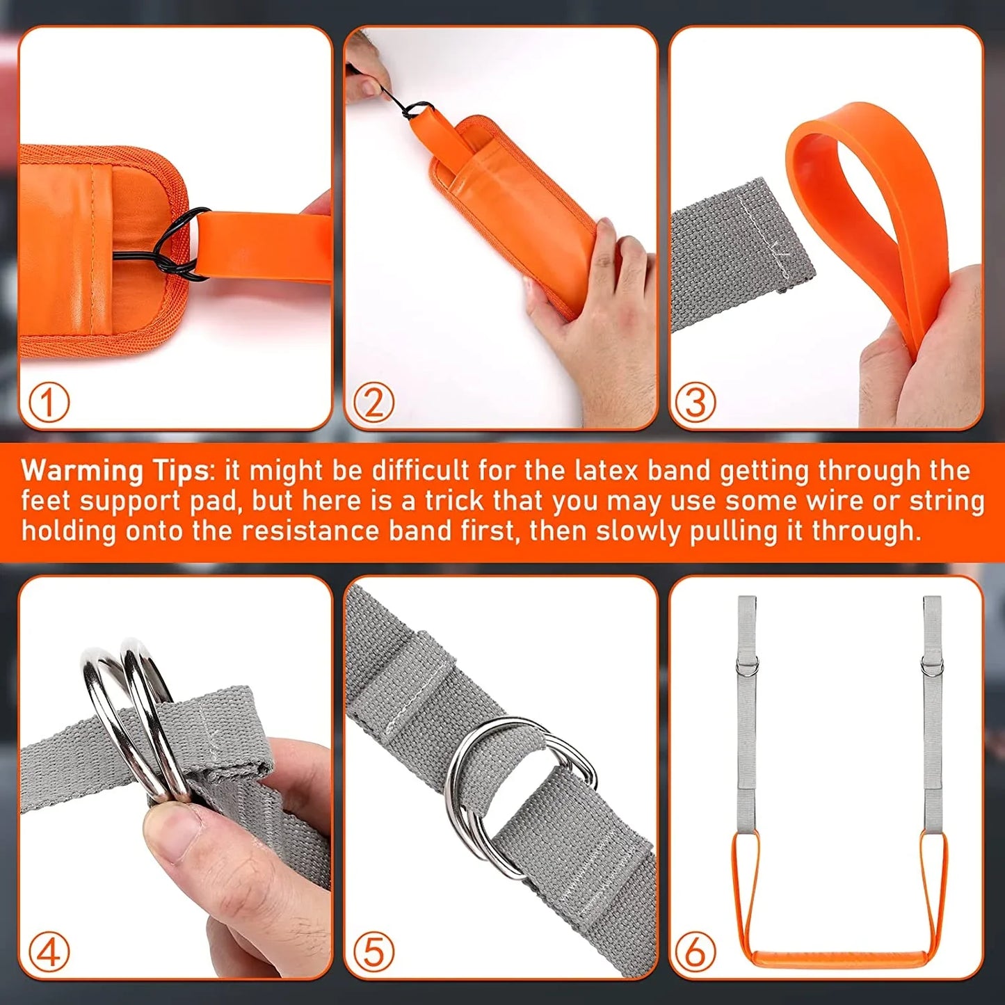 Pull Up Assistance Bands Set – Adjustable Resistance Straps with Knee/Feet Support