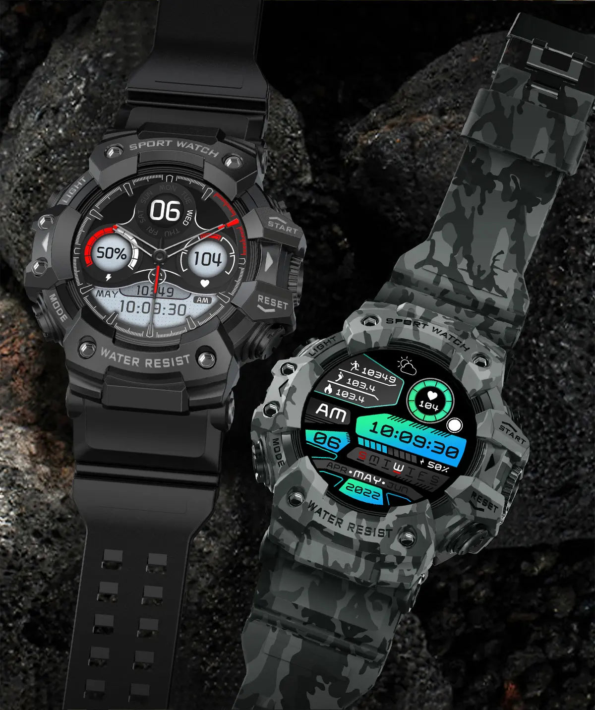 Multi-Functional Bluetooth Smart Watch – Heart Rate, Blood Pressure, Fitness Tracker, Outdoor Explorer