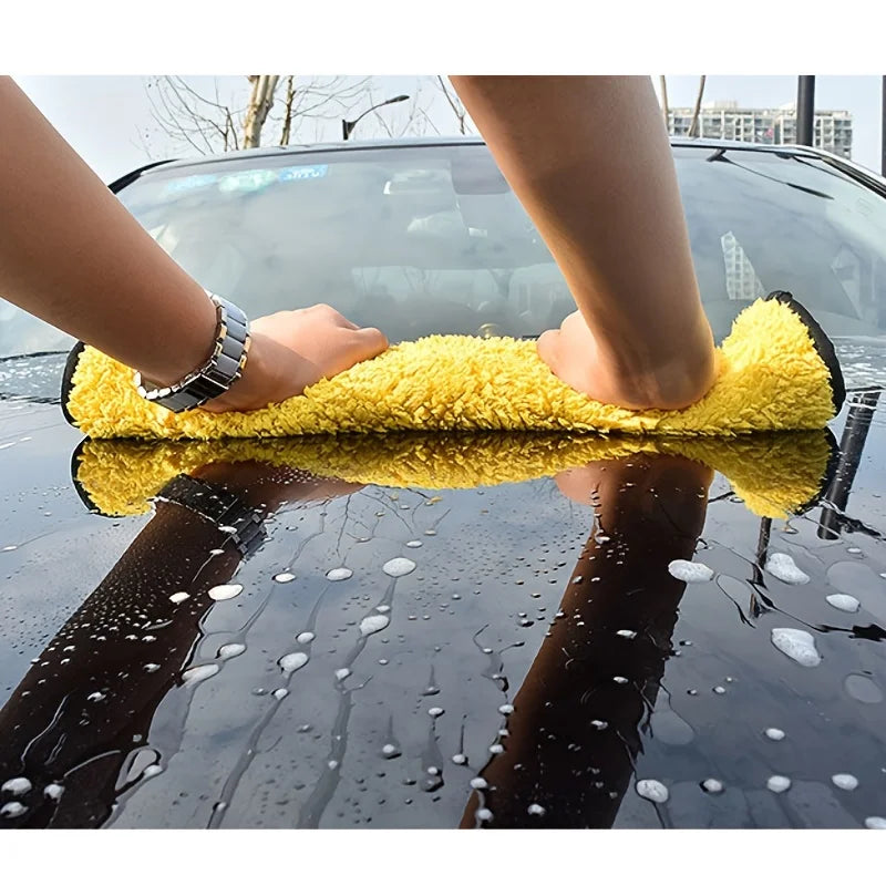 "5pcs Premium Microfiber Towels – Car Wash & Kitchen Cleaning, Soft & Quick-Dry"