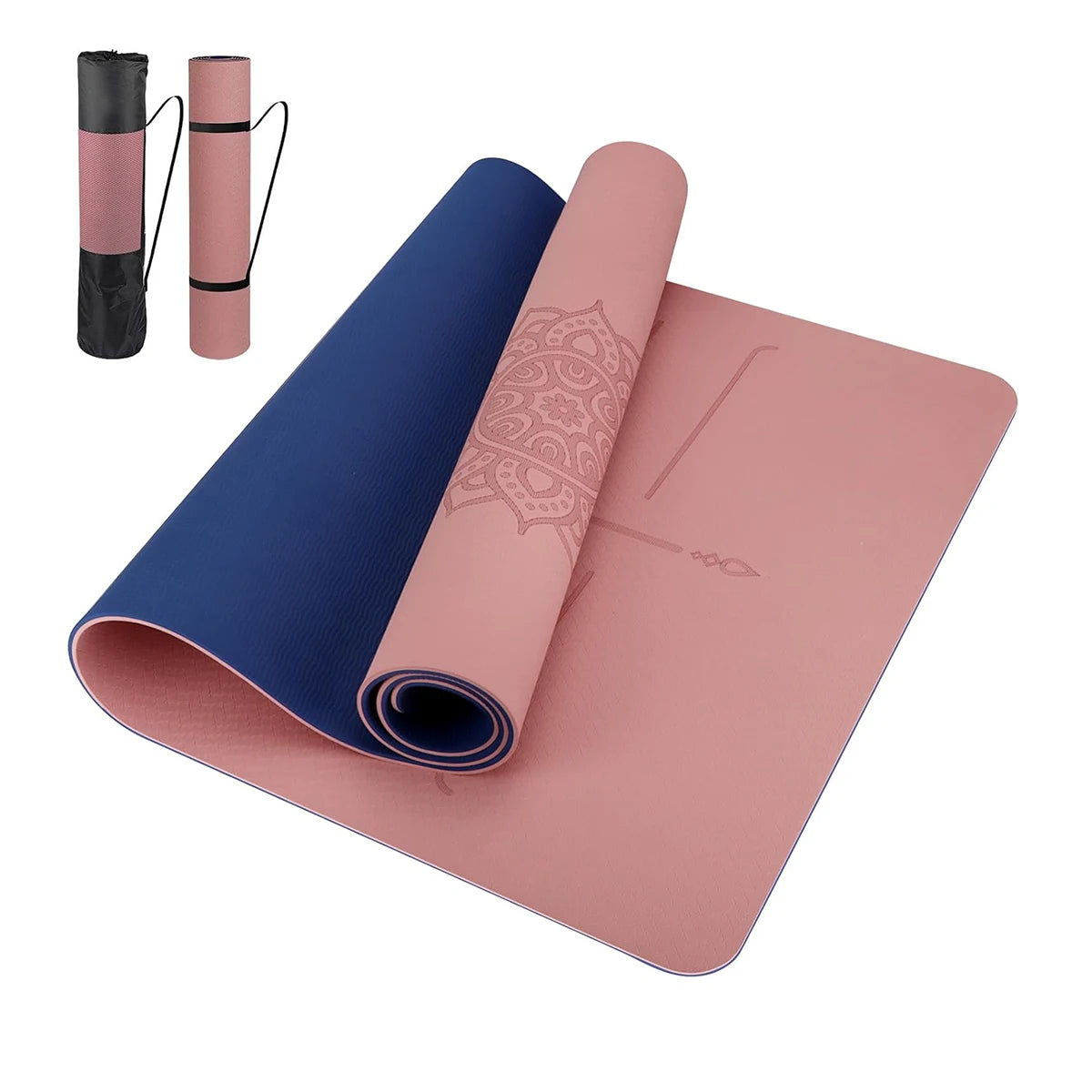 TPE Yoga Mat – Non-Slip, Eco-Friendly, Tear-Resistant Pilates & Exercise Mat (6mm)