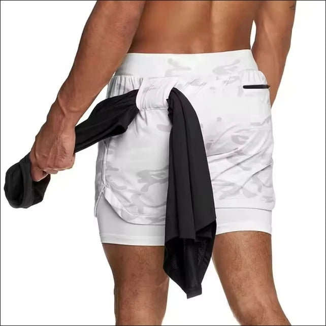 Men’s Gym Shorts – Running & Workout Shorts with Liner, Phone Pockets & Towel Loop – Quick Dry, Lightweight Athletic Training Shorts