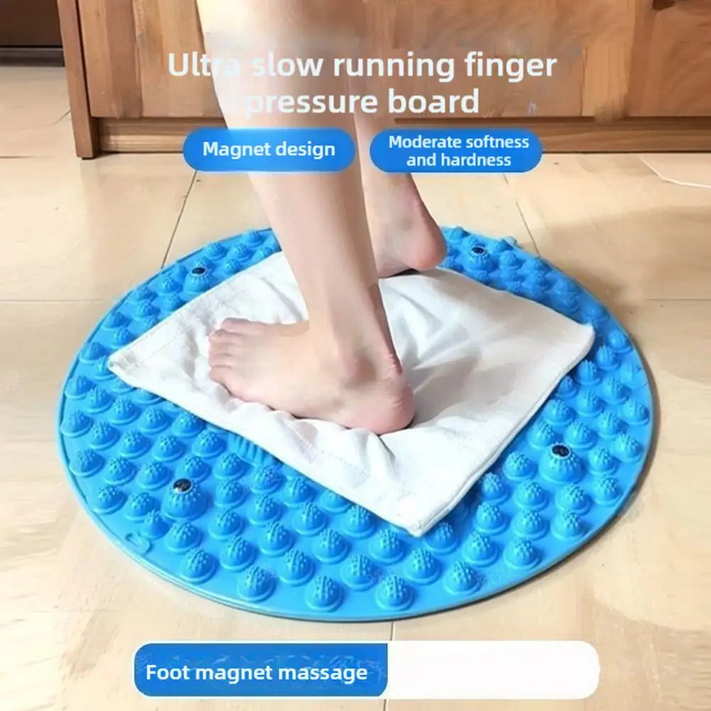 Foot Yoga Acupressure Massage Mat – Round Reflexology Board for Foot Pain Relief, Muscle Relaxation & Yoga Fitness