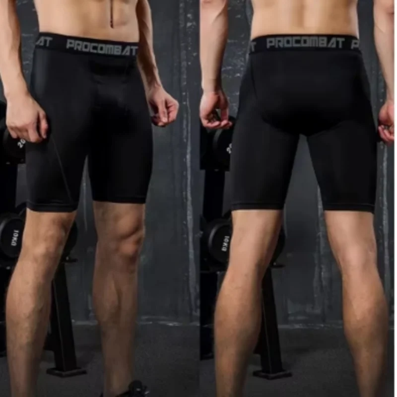 Men's Compression Gym Shorts with Pockets | Athletic Workout Leggings