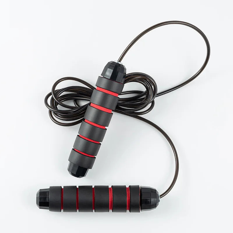 Steel Wire Skipping Rope with Bearings | Adjustable Speed Jump Rope for Fitness & Weight Loss