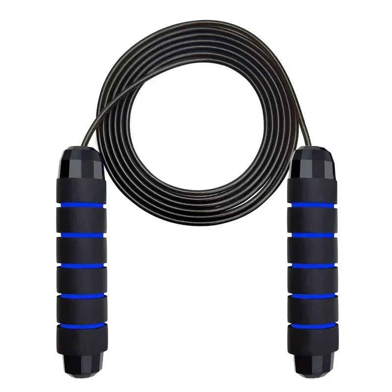 Adjustable Speed Jump Rope with Ball Bearings – Tangle-Free Steel Wire Skipping Rope with Foam Handles for Fitness & Weight Loss