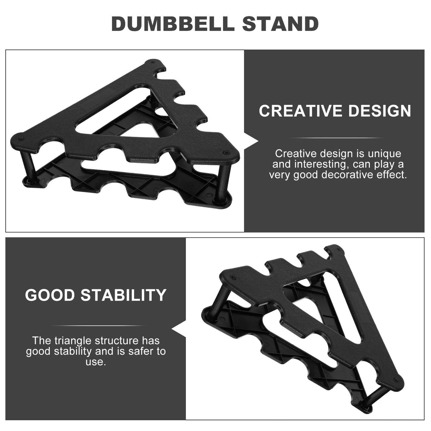 3-Tier Dumbbell Rack | Compact Dumbbell Holder for Home Gym & Weight Storage