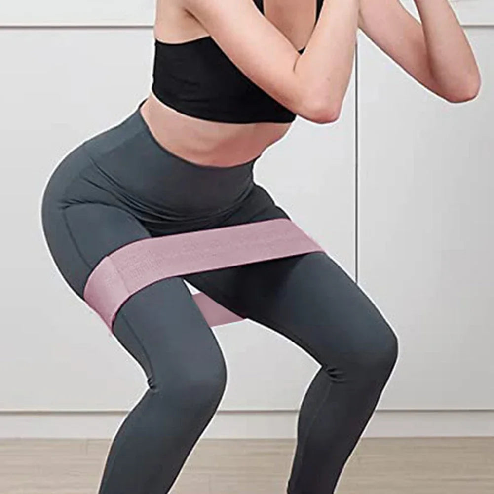 Booty Resistance Bands – Anti-Slip Elastic Workout Bands for Glutes, Thighs, Pilates, Yoga & Home Fitness