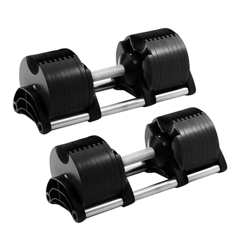 Adjustable Dumbbell Set – 2nd Generation Round Weights, 24kg/36kg, 2kg Increment, Home & Gym Fitness