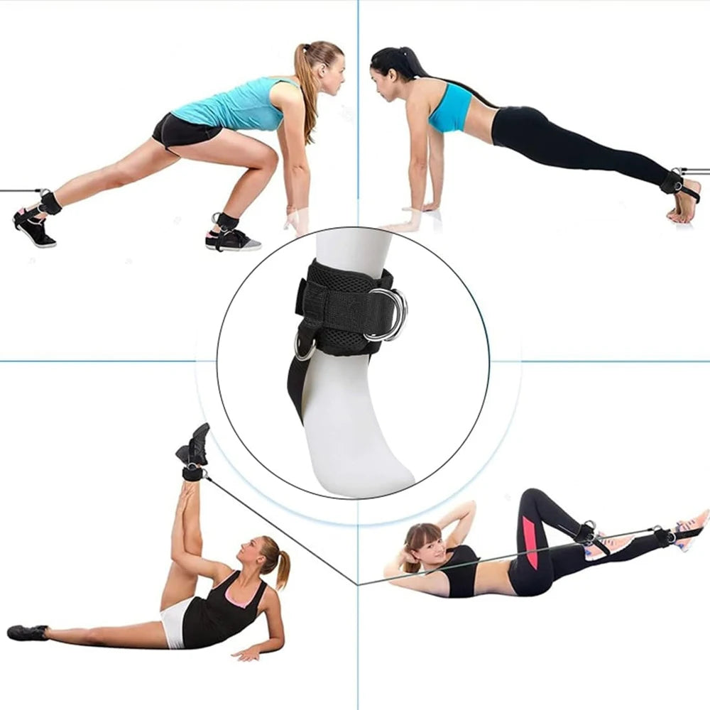 Ankle Strap for Cable Machine Kickbacks, Glute & Leg Workout, Hip Abductor Training, Adjustable Gym Cuffs
