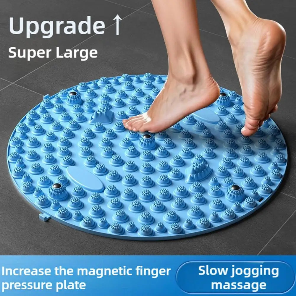 Foot Yoga Acupressure Massage Mat – Round Reflexology Board for Foot Pain Relief, Muscle Relaxation & Yoga Fitness