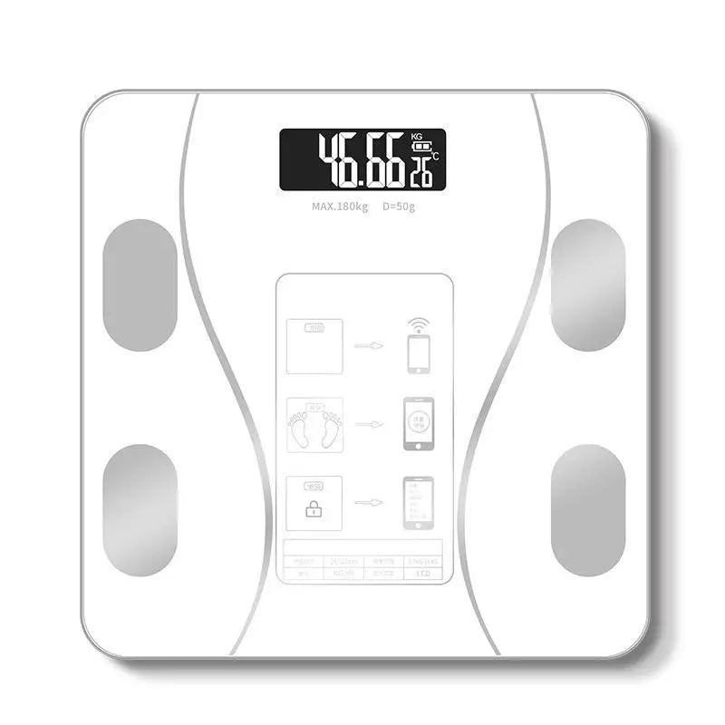 Smart Body Fat Scale – Wireless Digital Bathroom Weight Scale with Body Composition Analyzer & Bluetooth App Sync