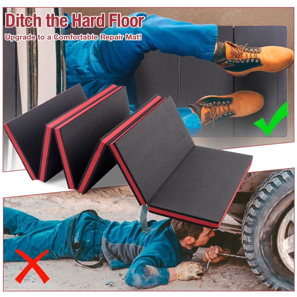 Foldable EVA Mat with Handles – Waterproof Mechanic Pad for Car Repair, Garage & Home Use