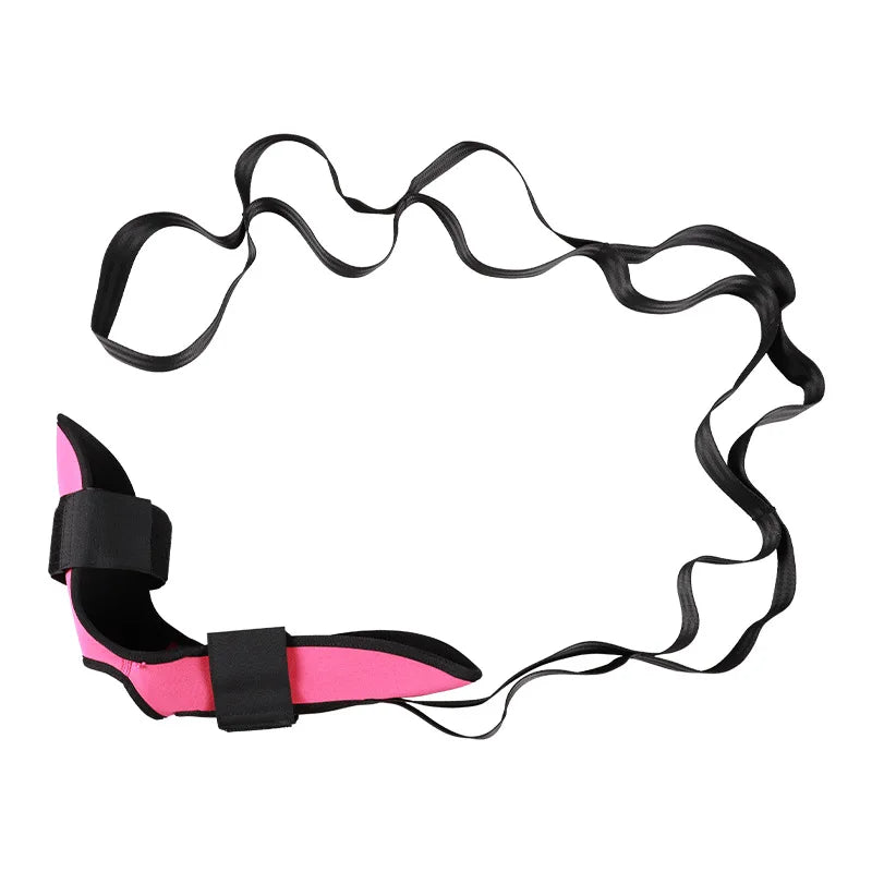 Yoga Stretching Strap – Adjustable Cotton Belt with D-Ring Buckle for Flexibility, Pilates & Fitness