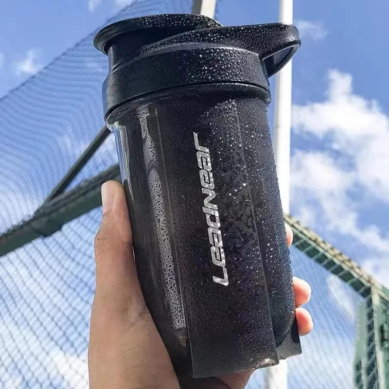 Protein Shaker Bottle 500ML – Leak-Proof Portable Gym Cup with Mixing Ball