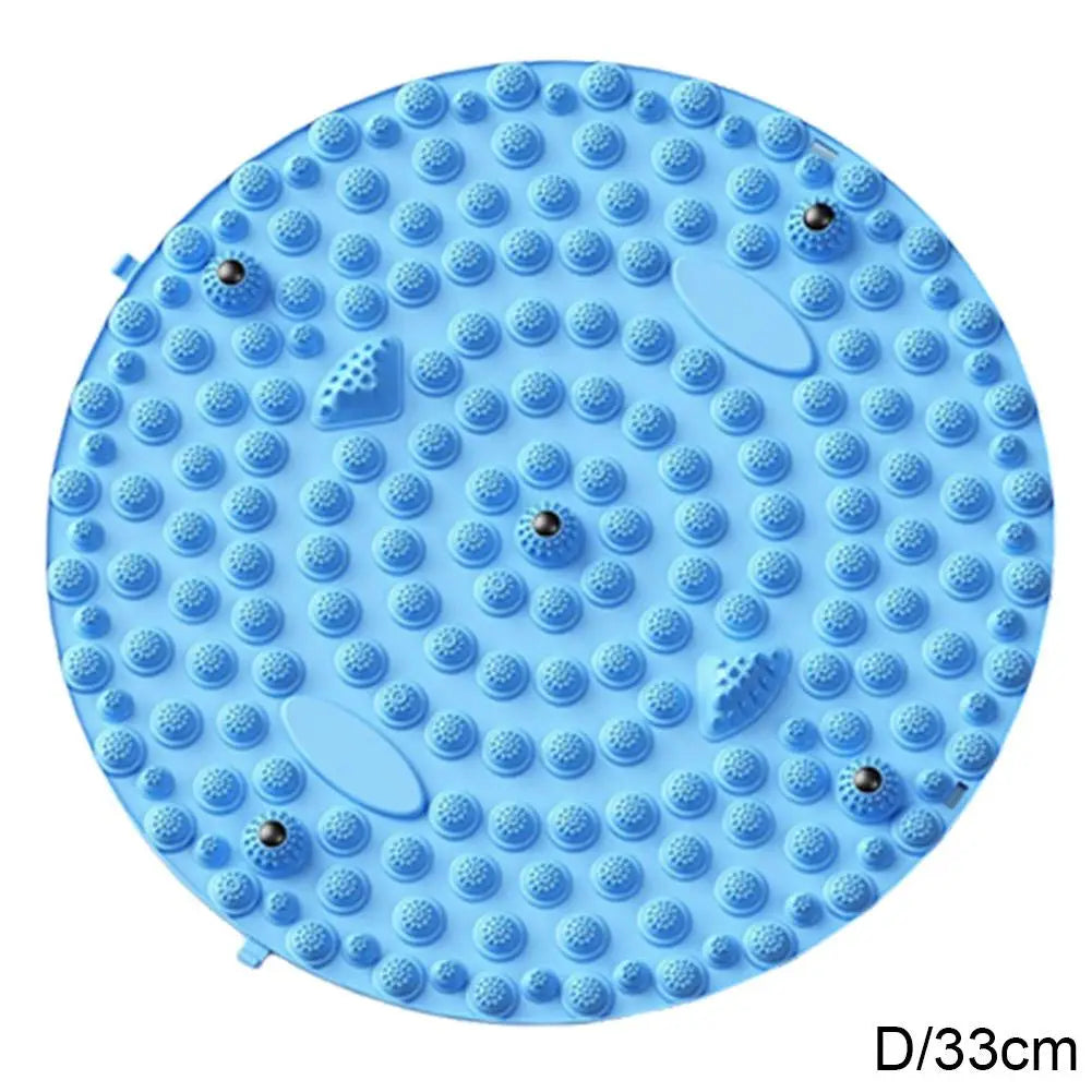 Foot Yoga Acupressure Massage Mat – Round Reflexology Board for Foot Pain Relief, Muscle Relaxation & Yoga Fitness