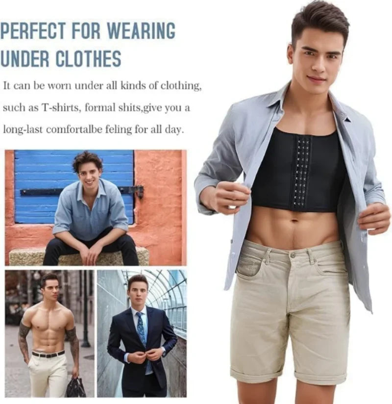 Men's Compression Shirt - Chest & Abdomen Shaper Vest