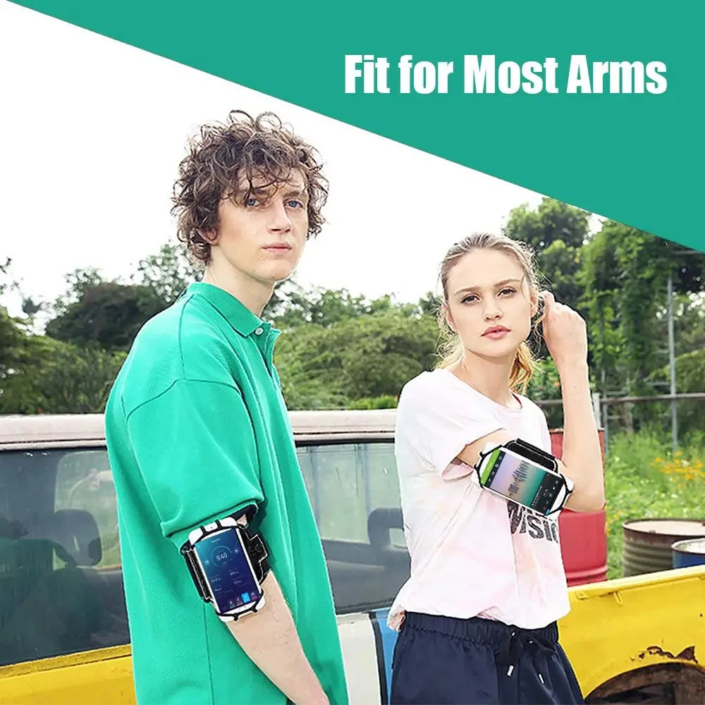 360° Rotatable Wristband Phone Holder – Universal Sports Armband for Running, Hiking & Biking