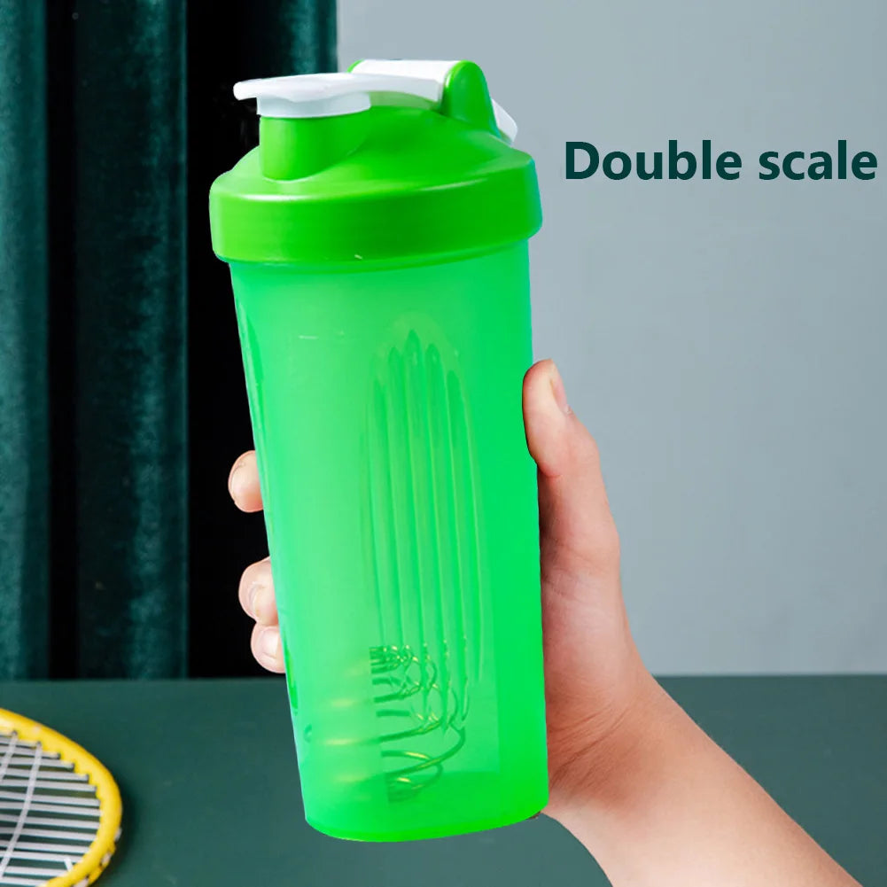600ml Portable Protein Shaker Bottle – Leak Proof Sports Mixing Cup for Gym & Fitness Training