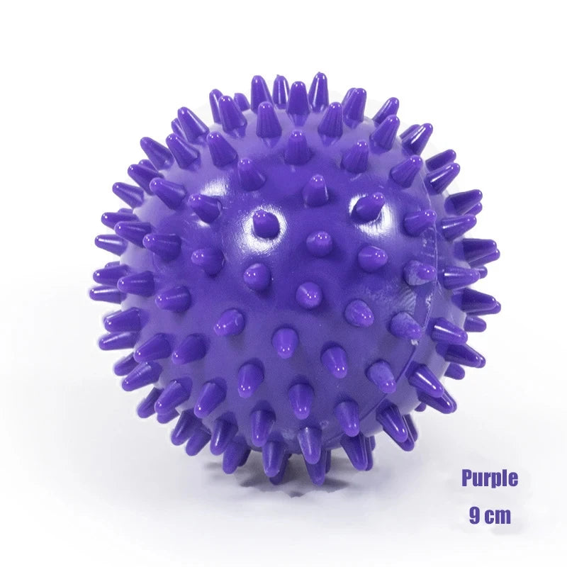 Spiky Massage Ball for Plantar Fasciitis, Foot & Back Pain Relief, Deep Tissue Trigger Point Therapy, Yoga & Reflexology Tool – 9cm PVC