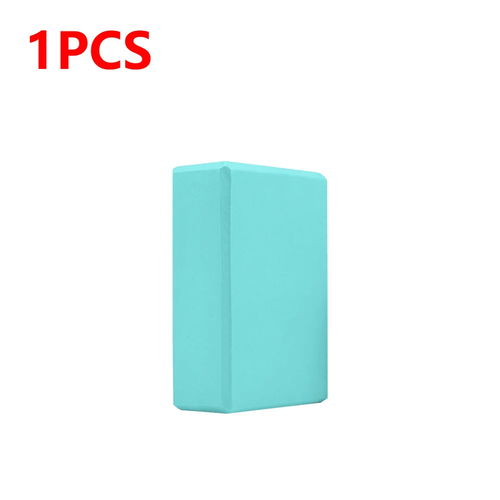 EVA Yoga Block – Solid Color High Density Foam Brick for Yoga, Pilates & Fitness Training – Non-Slip, Moisture-Proof Balance Block