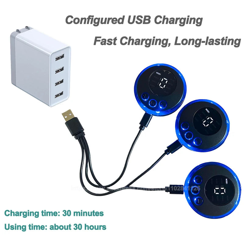 USB Rechargeable EMS Muscle Stimulator – Electric Hip & Abdominal Trainer, Pain Relief & Fitness Massager