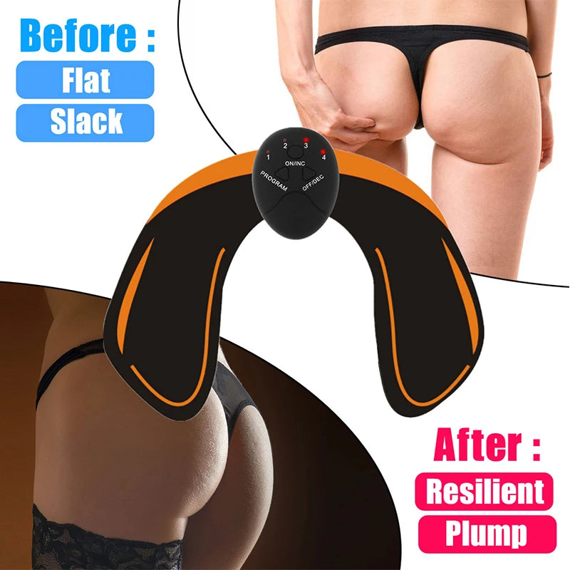 Electric EMS Muscle Stimulator for Abdomen, Buttocks & Arms | Slimming & Pain Relief Trainer