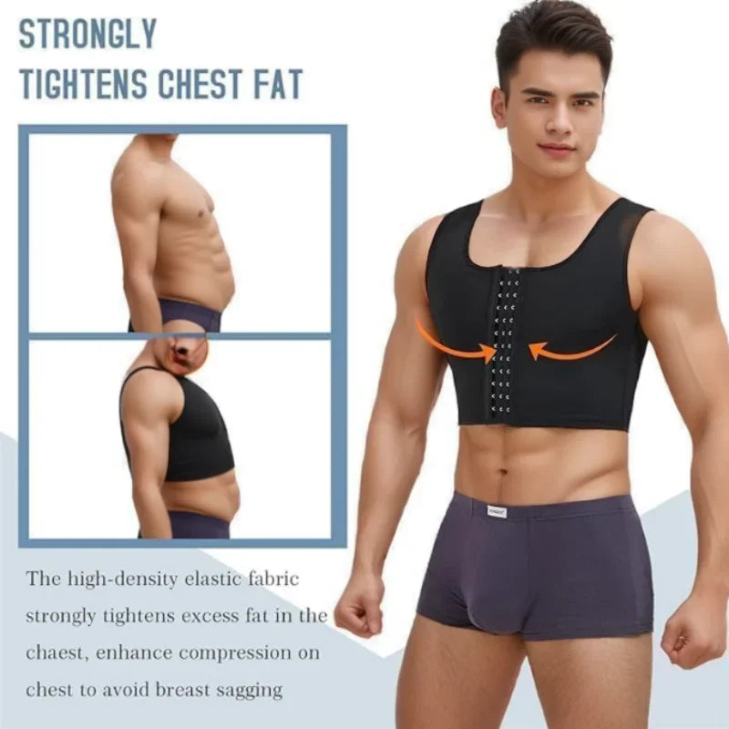 Men's Compression Shirt - Chest & Abdomen Shaper Vest
