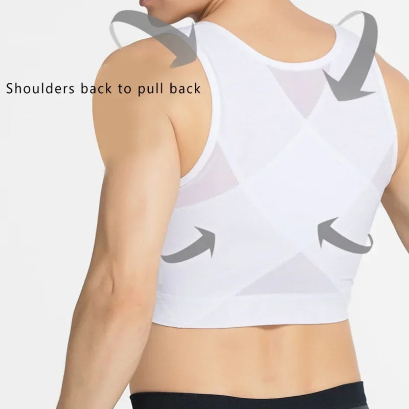 Men's Compression Shirt - Chest & Abdomen Shaper Vest