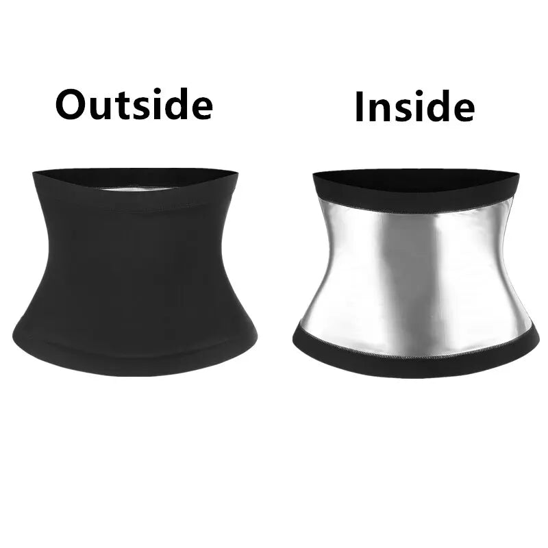 Unisex Waist Trimmer Belt – Sweat-Boosting Core Shaper with Back Support