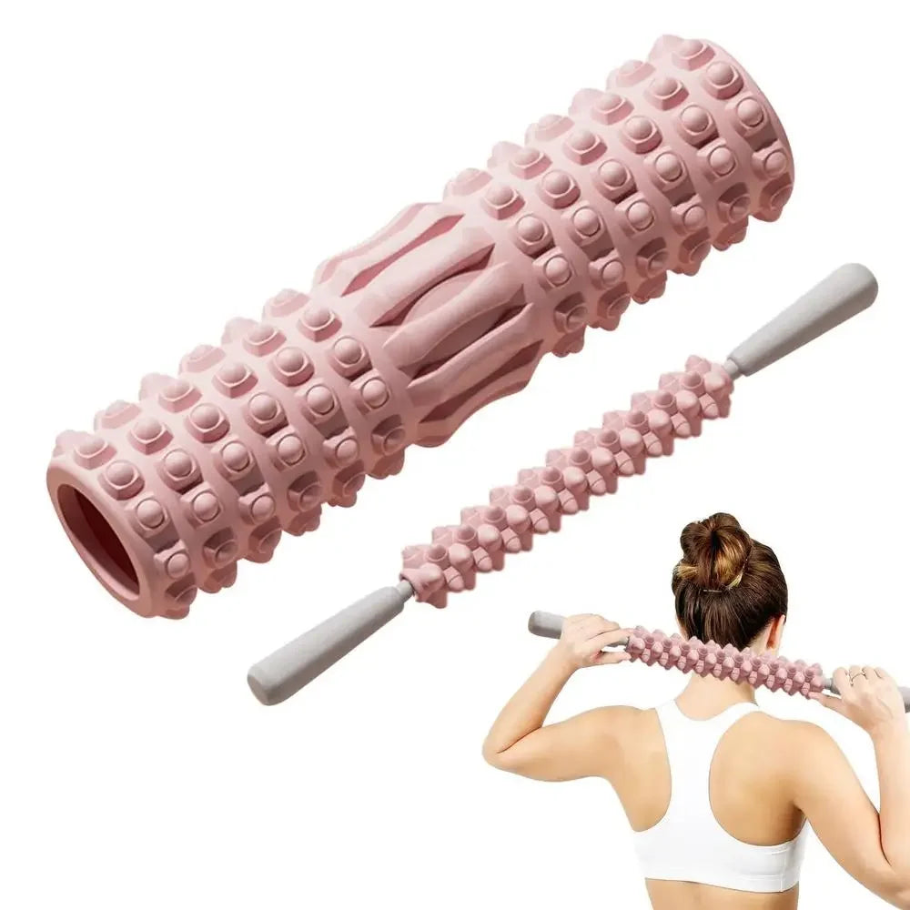 Yoga Foam Roller for Fitness, Pilates & Back Muscle Massage – Stretching & Recovery Tool