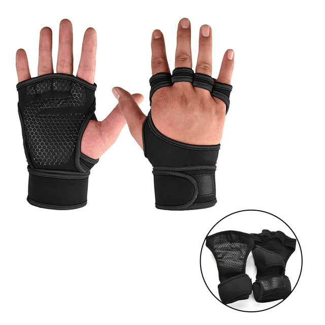 Training Sport Gloves for Men & Women – Weightlifting, Gym, Fitness & Bodybuilding Gloves with Wrist Support