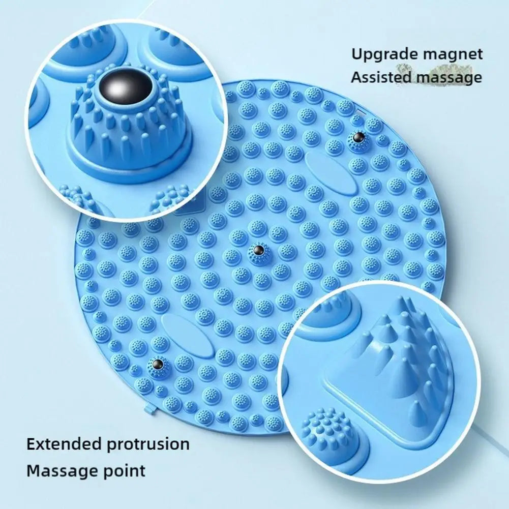 Foot Yoga Acupressure Massage Mat – Round Reflexology Board for Foot Pain Relief, Muscle Relaxation & Yoga Fitness