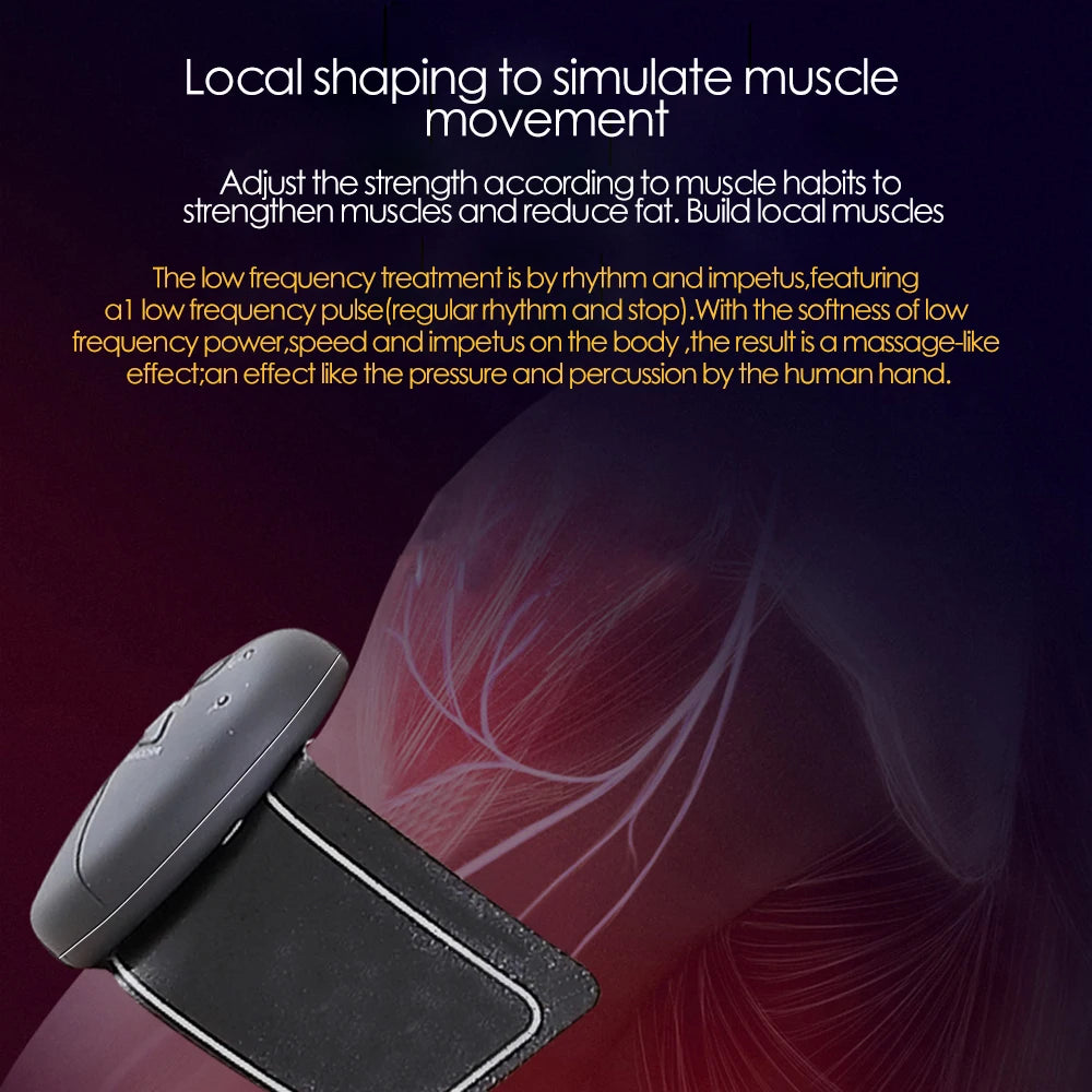 Electric EMS Muscle Stimulator for Abdomen, Buttocks & Arms | Slimming & Pain Relief Trainer
