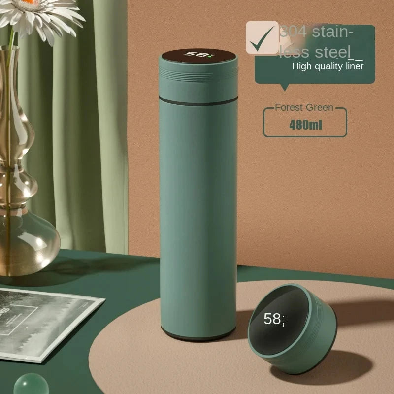 500ml Smart Thermos Bottle with Digital Temperature Display – 304 Stainless Steel