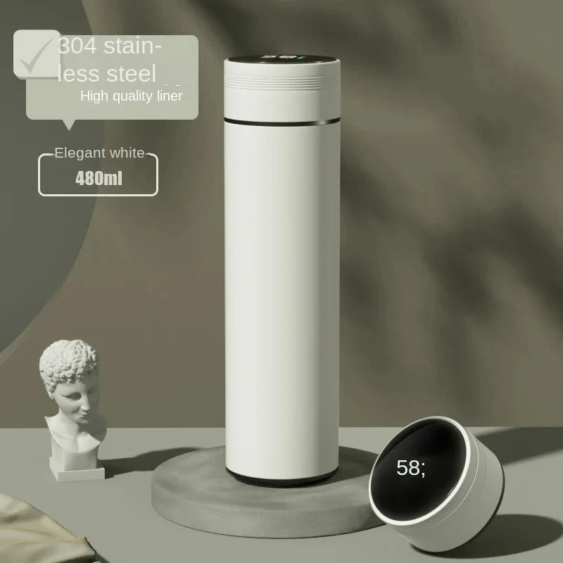 500ml Smart Thermos Bottle with Digital Temperature Display – 304 Stainless Steel