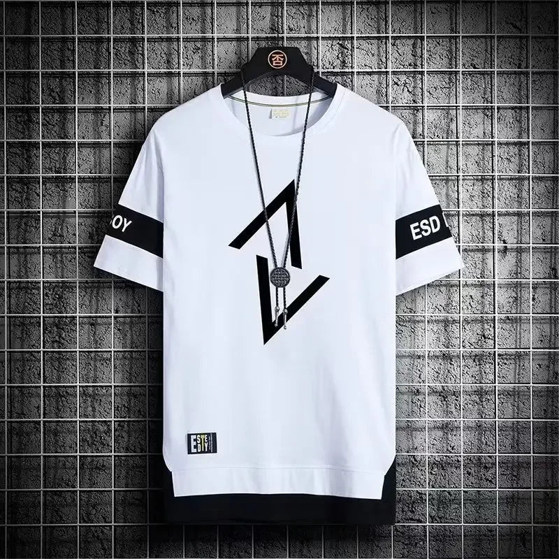 Men’s Two-Piece Casual Set – Short-Sleeve T-Shirt & Shorts | Gym, Sports & Streetwear