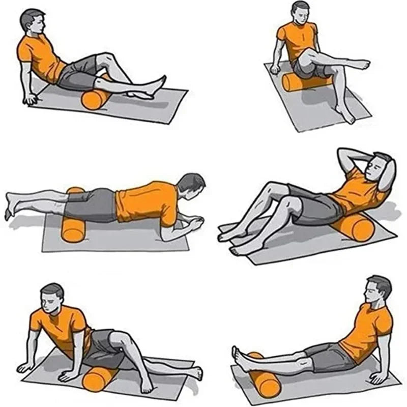 Yoga Foam Roller – High Density EVA Massage Roller for Pilates, Yoga & Muscle Recovery