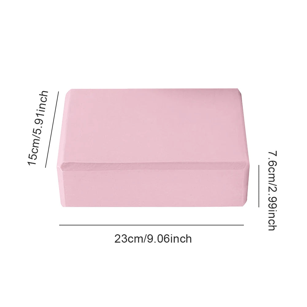 Colored EVA Yoga Block – Non-Slip, High Density, Moisture-Proof Foam Brick for Fitness, Pilates & Body Shaping