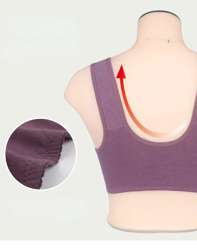 Plus Size Lace Sports Bra for Women – Comfortable Seamless Beauty Back Lingerie