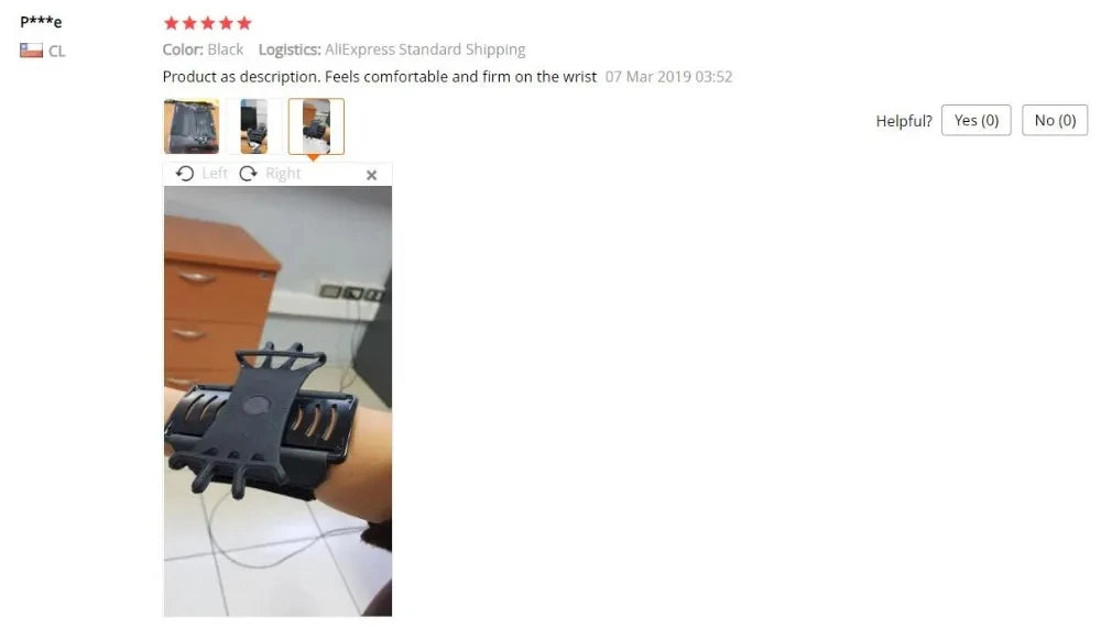 360° Rotatable Wristband Phone Holder – Universal Sports Armband for Running, Hiking & Biking