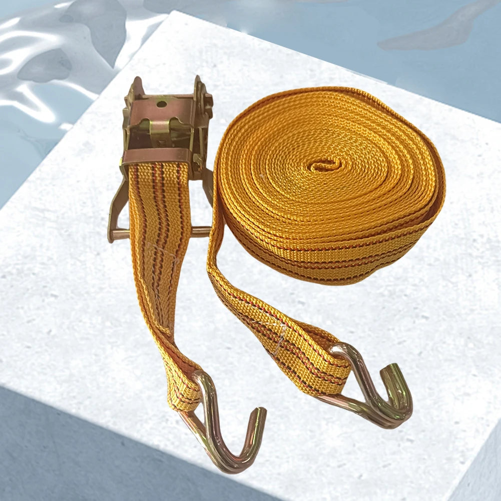 Heavy Duty Ratchet Straps 3/6/8/10M – Cargo Tie Down Straps with Claw Hooks for Lorry, Truck, Car & Trailer